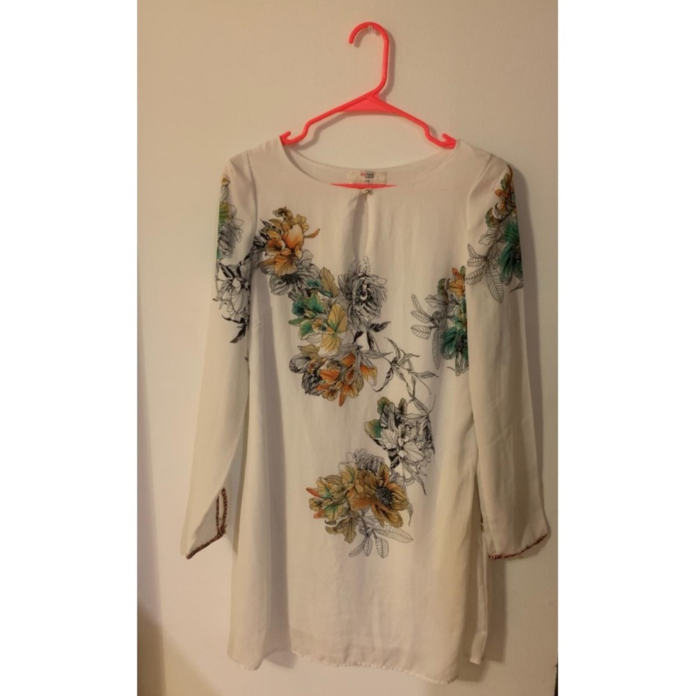 White floral tunic/ dress